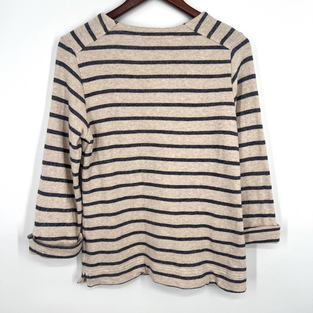 Coldwater Creek Womens Size XS 4-6 Beaded Sweatshirt Blouse Shirt Top Gemstone - Picture 8 of 8